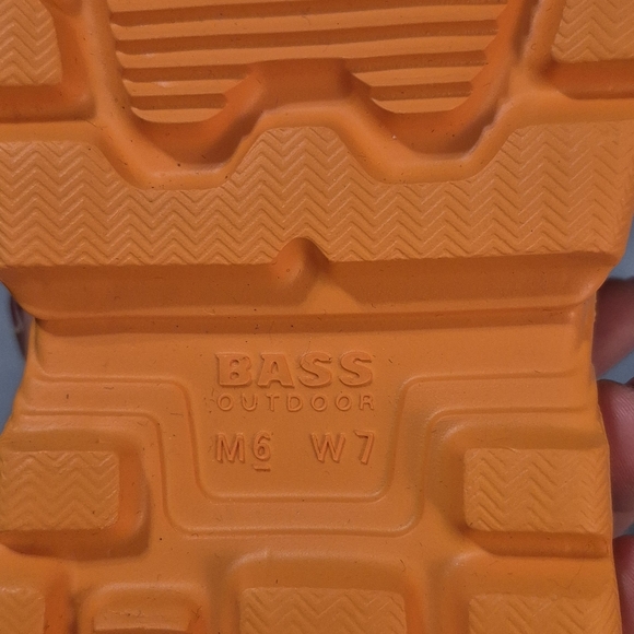 Brand New BASS OUTDOOR Men's Comfy Field Slide Slipper Flamingo Orange - Picture 8 of 9